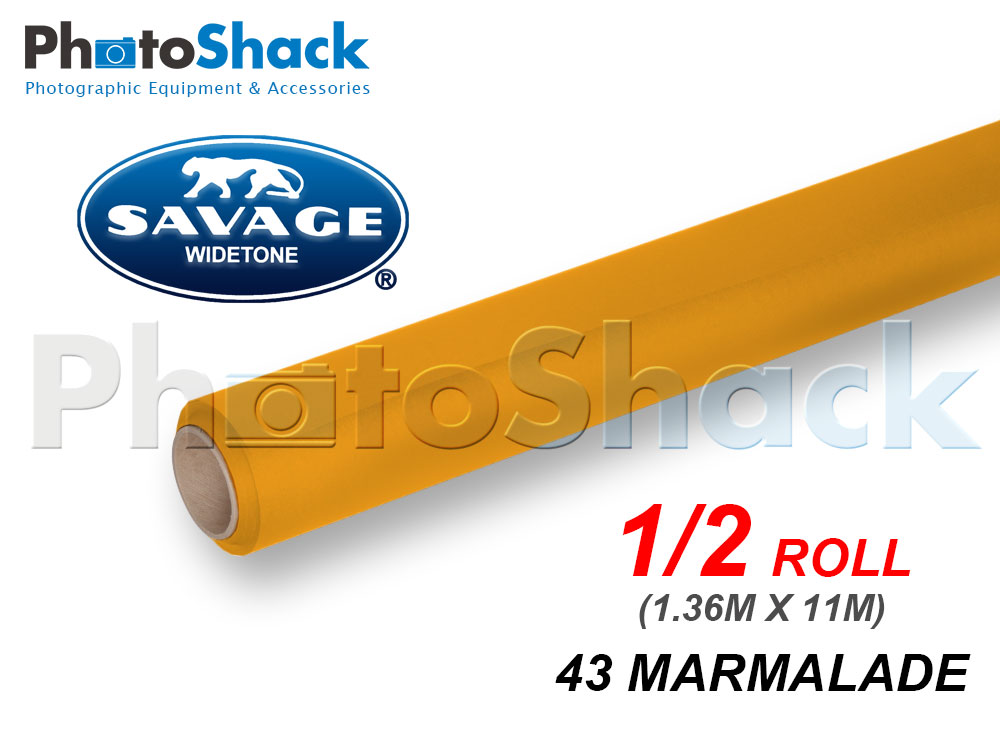 SAVAGE Paper Background Half Roll - 43 Marmalade