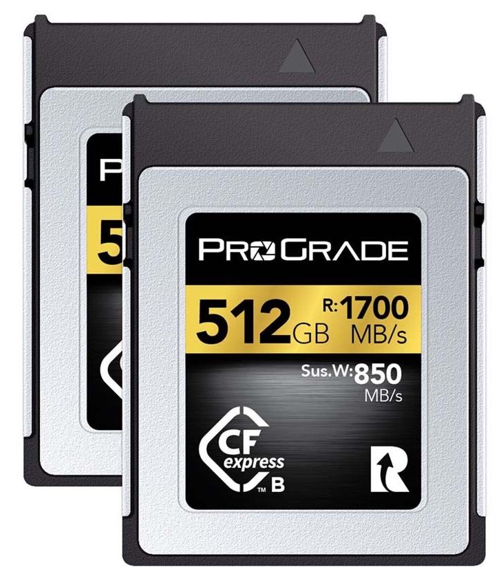 ProGrade Digital 512GB CFexpress 2.0 Type B Gold Memory Card - 2 PACK