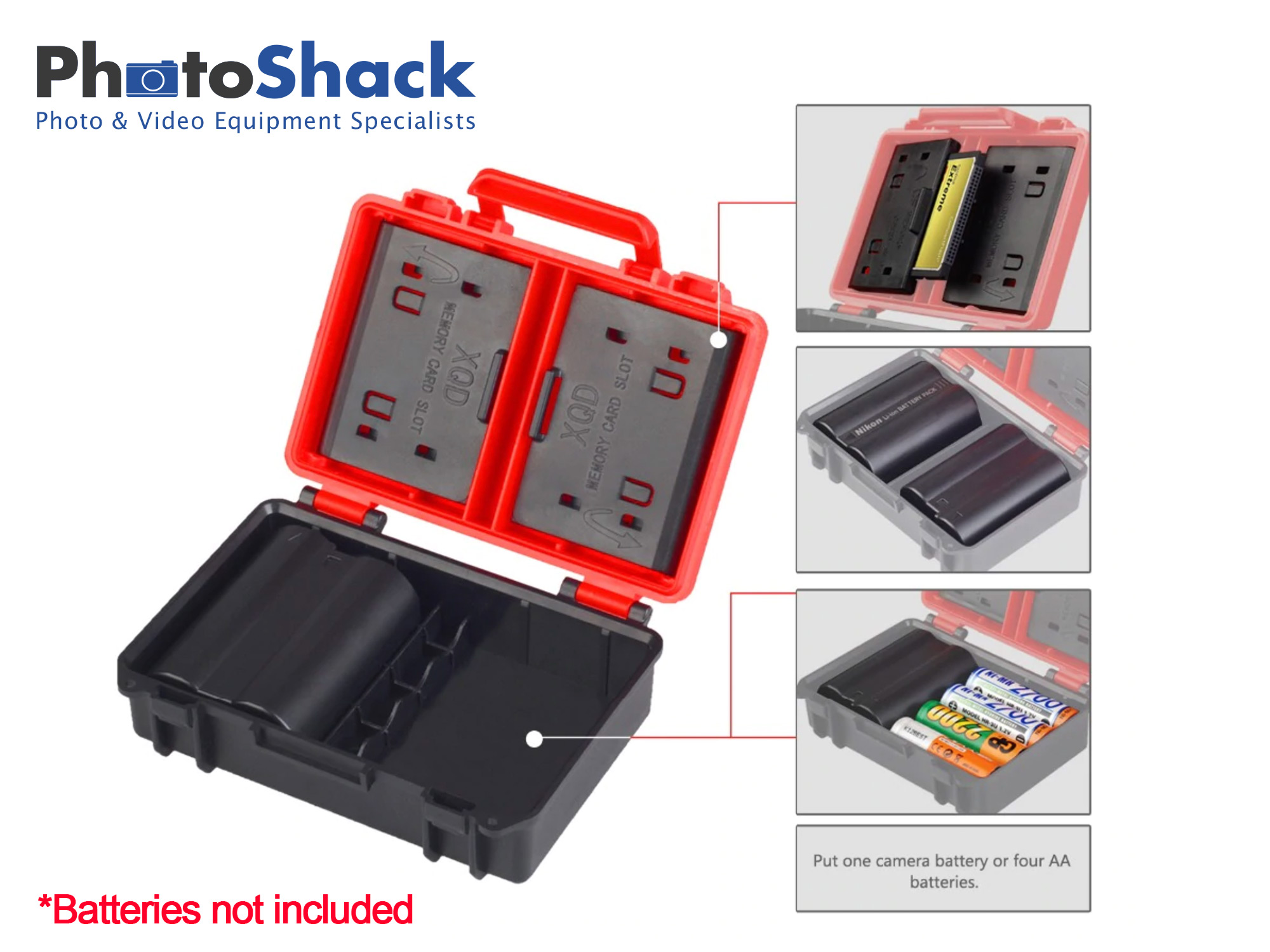 Multifunctional Battery Case and SD/CF Card Holder 