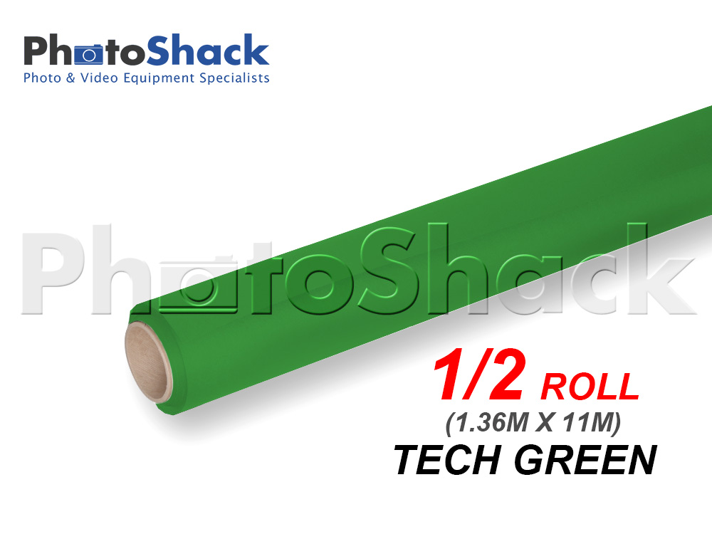 Paper Background Half Roll - Chroma Key Green / Tech Green