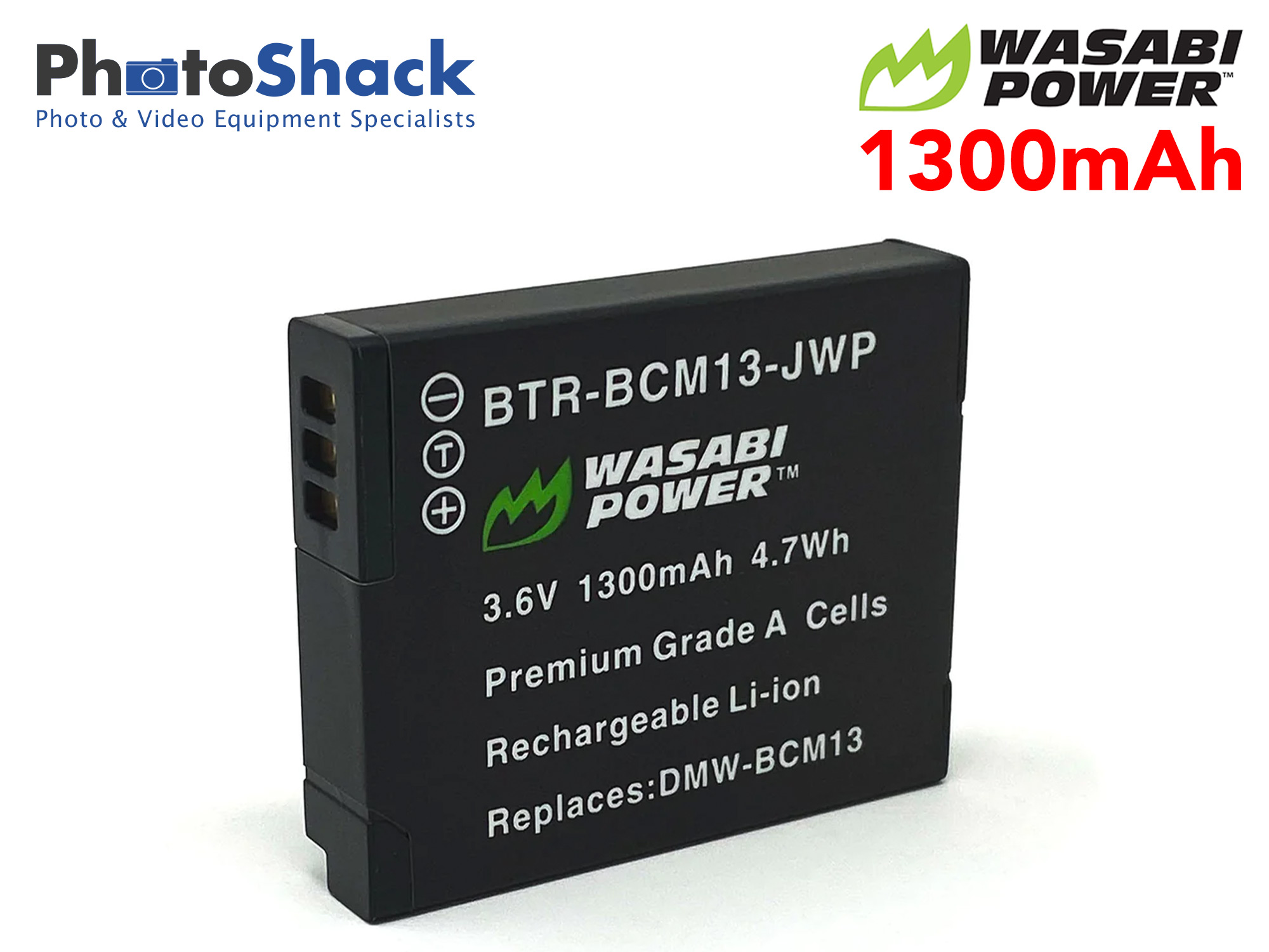 DMW-BCM13 Battery for Panasonic - Wasabi Power