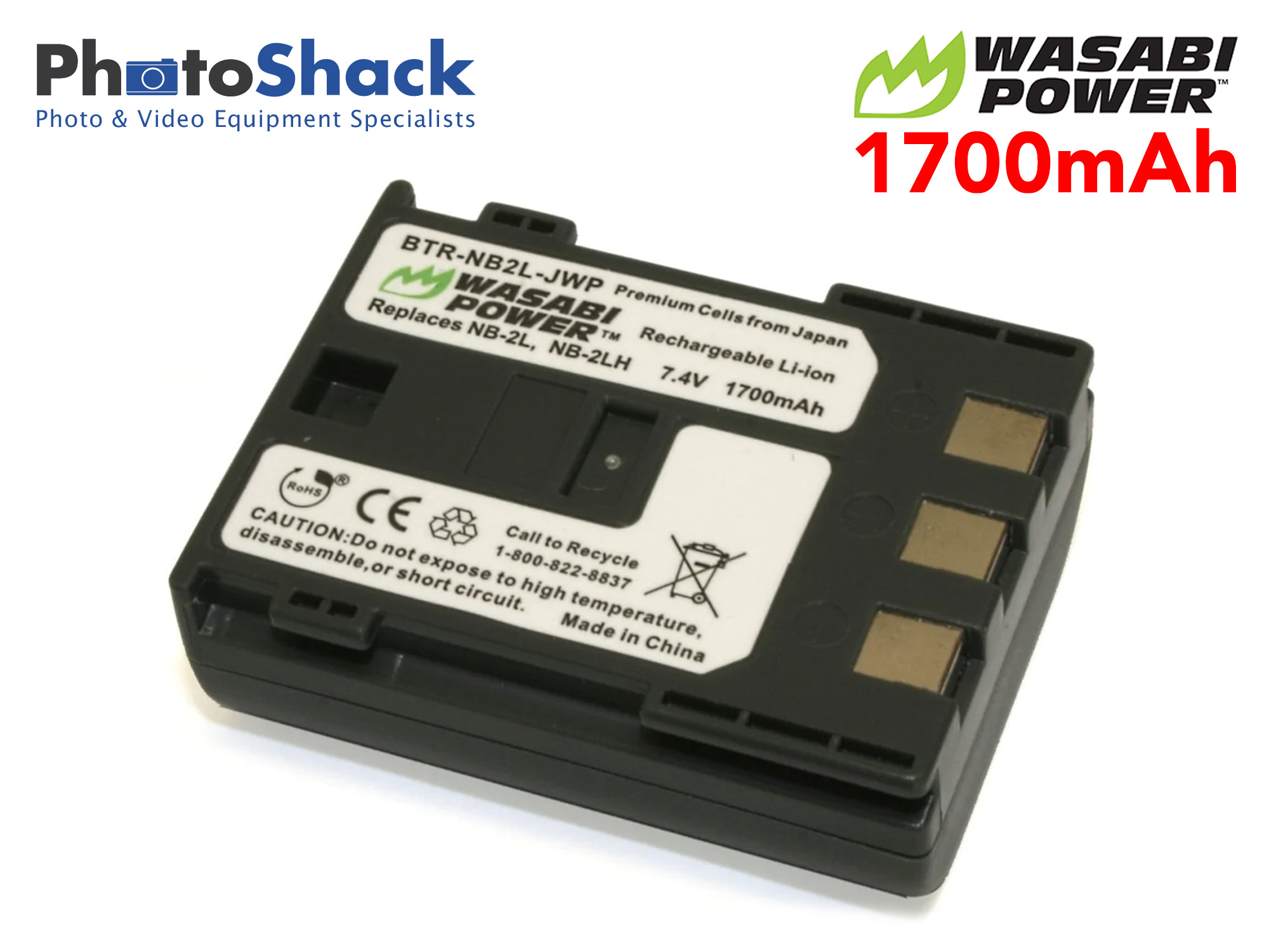 NB2L Battery for Canon - Wasabi Power