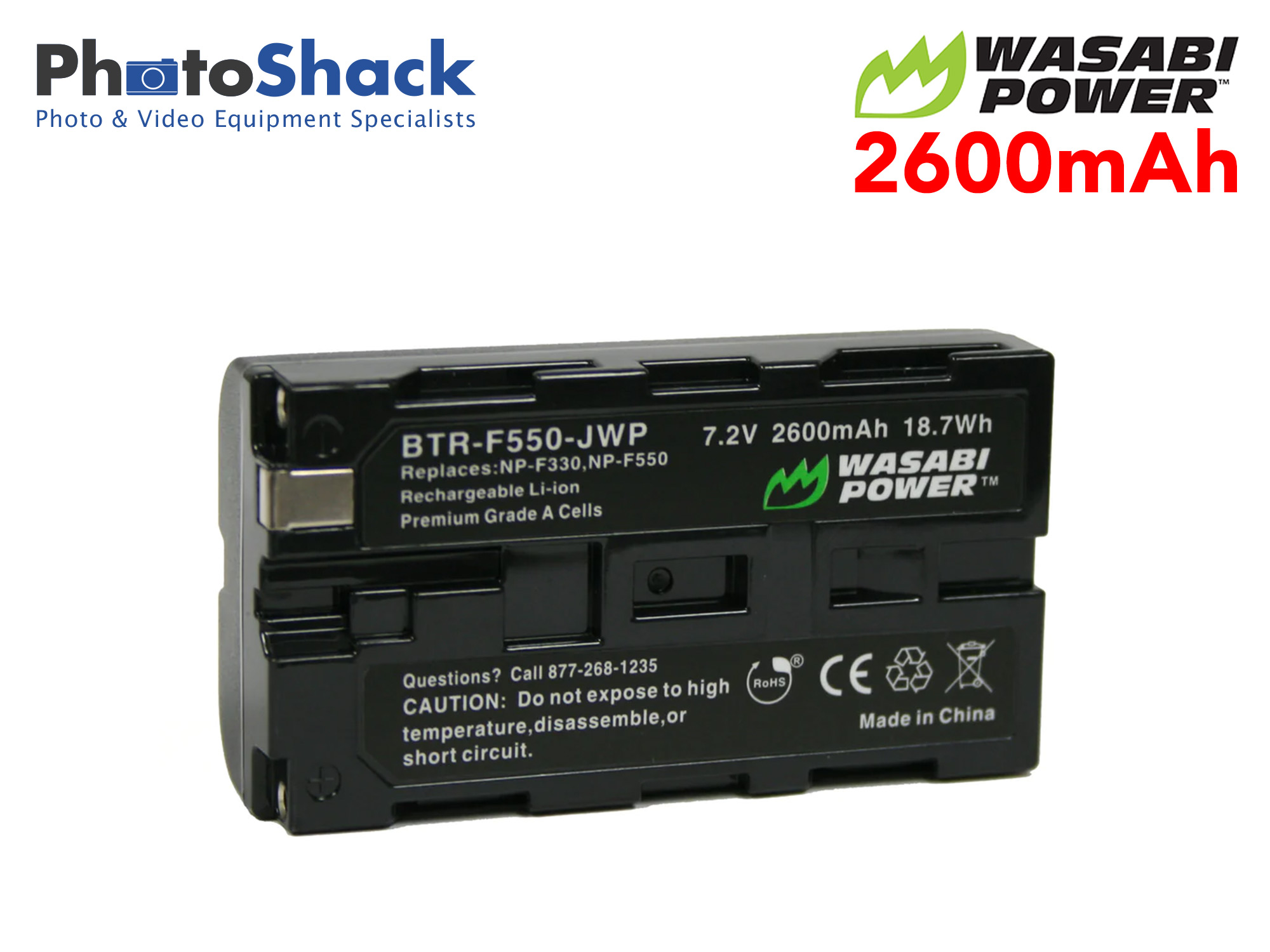 NP-F550 Battery for Sony - Wasabi Power