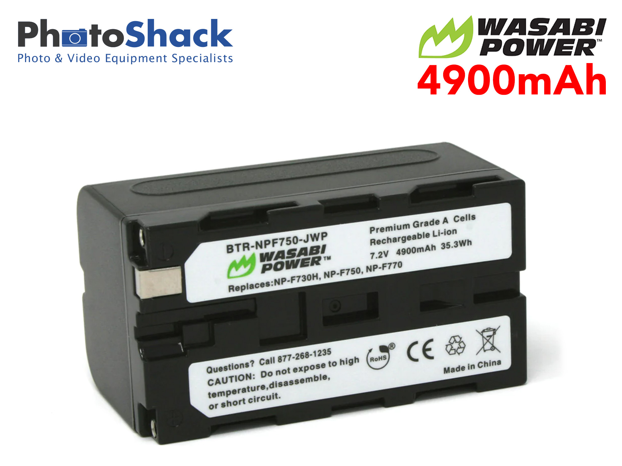 NPF750 Battery for Sony - Wasabi Power