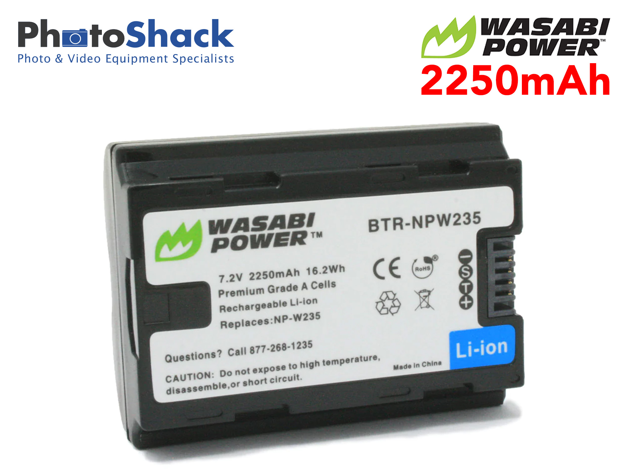 NP-W235 Battery for Fujifilm - Wasabi Power