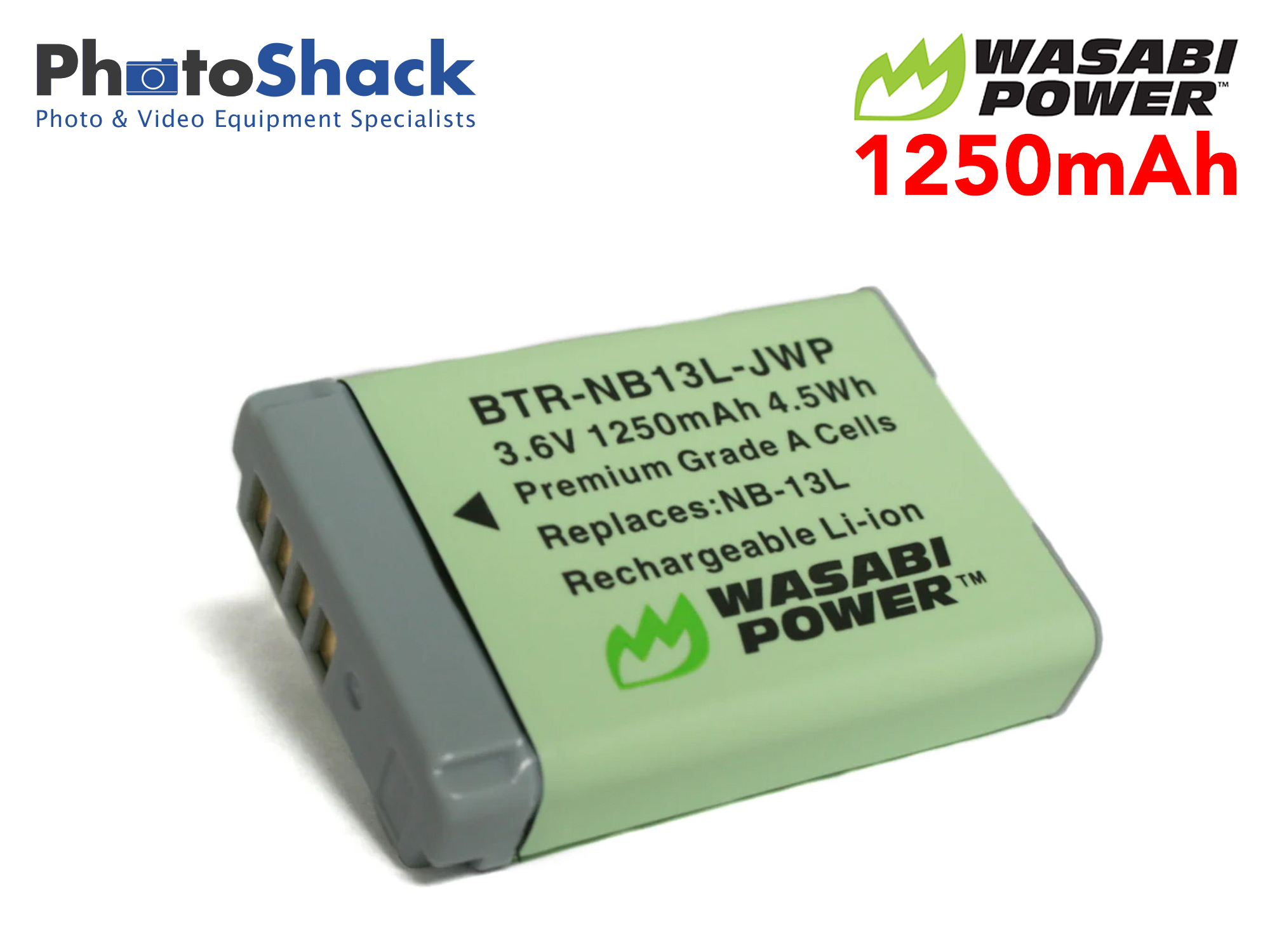 NB-13L battery for Canon - Wasabi Power