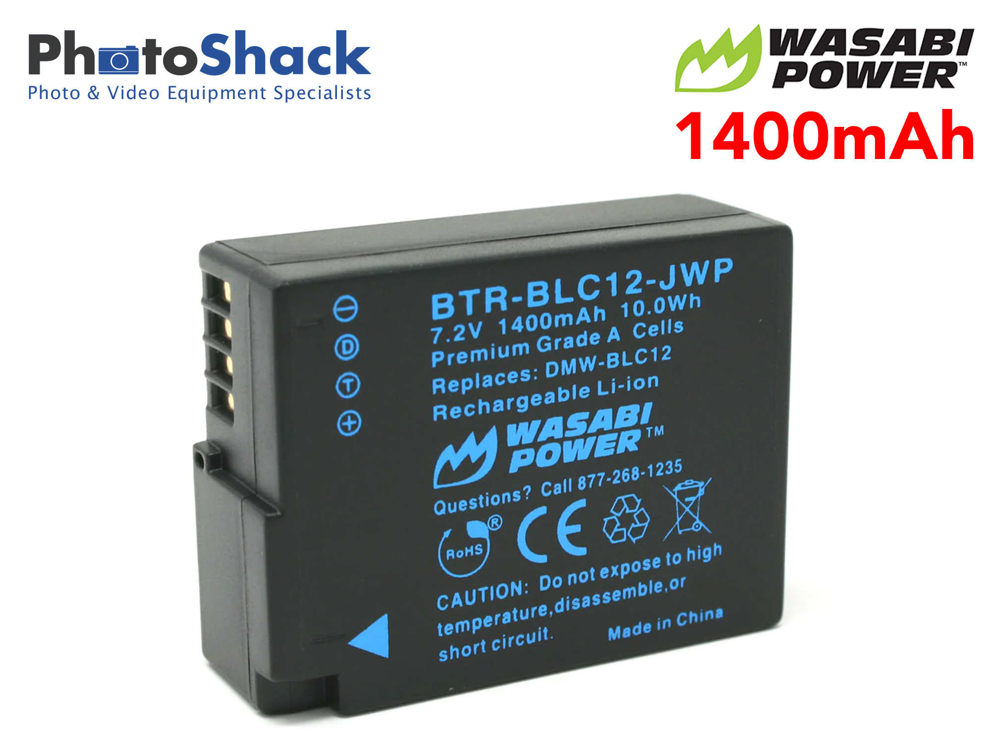 BLC12 battery for Panasonic - Wasabi Power