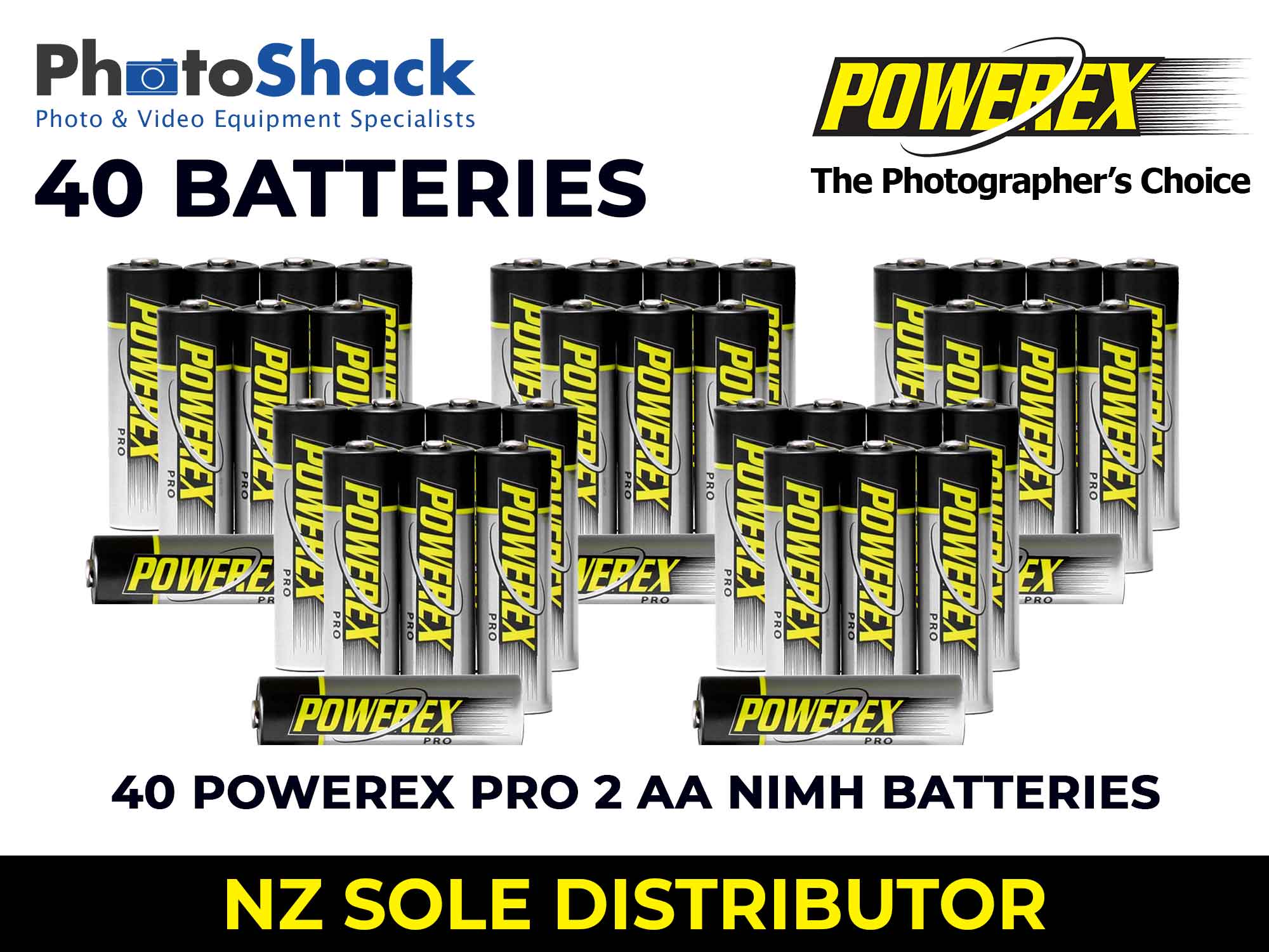 Maha Powerex PRO 2 - AA Batteries - 2,700mAh 40 Batteries