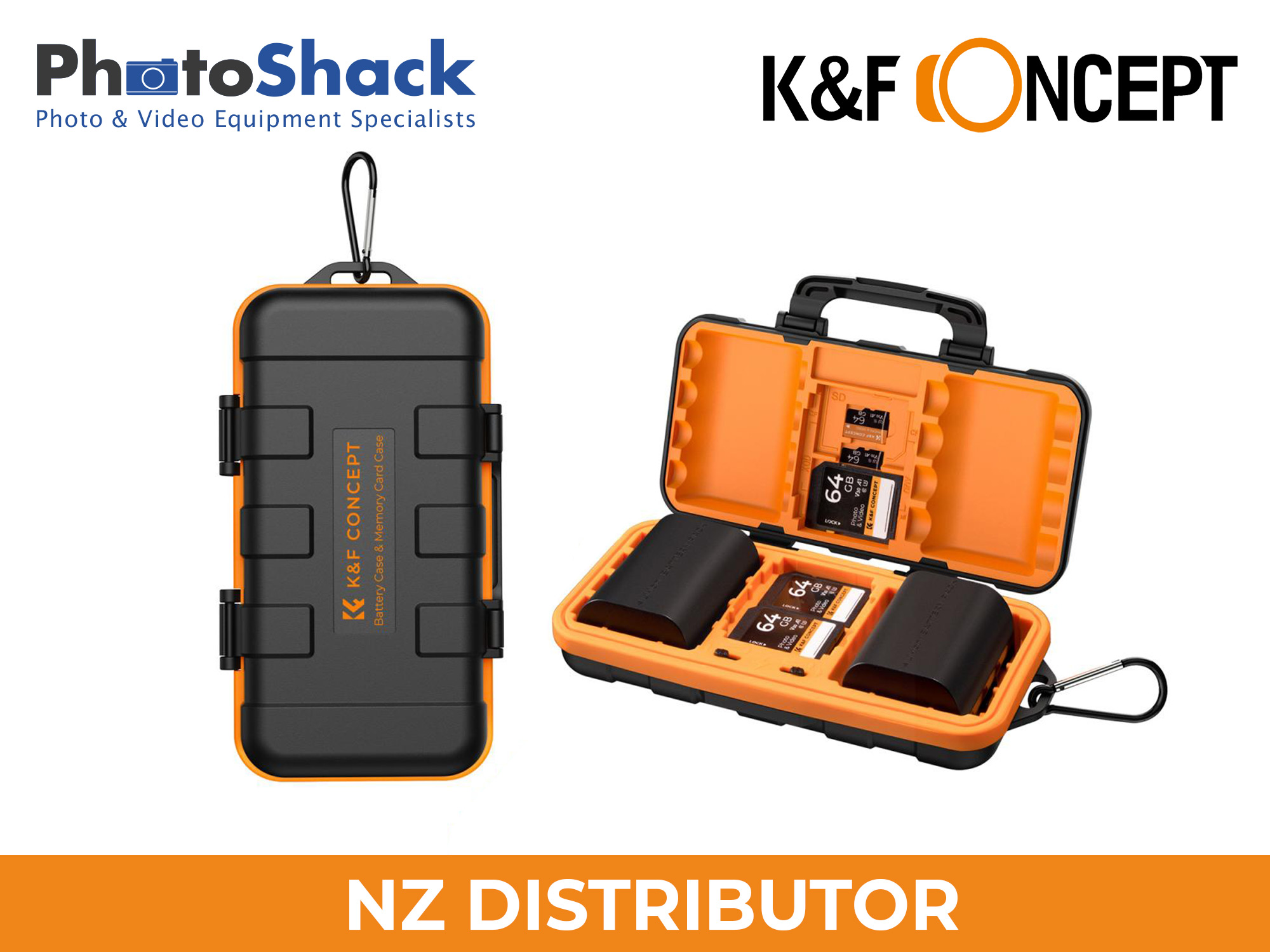 K&F Water-Resistant Camera Battery & SD Card Holder KF31.079