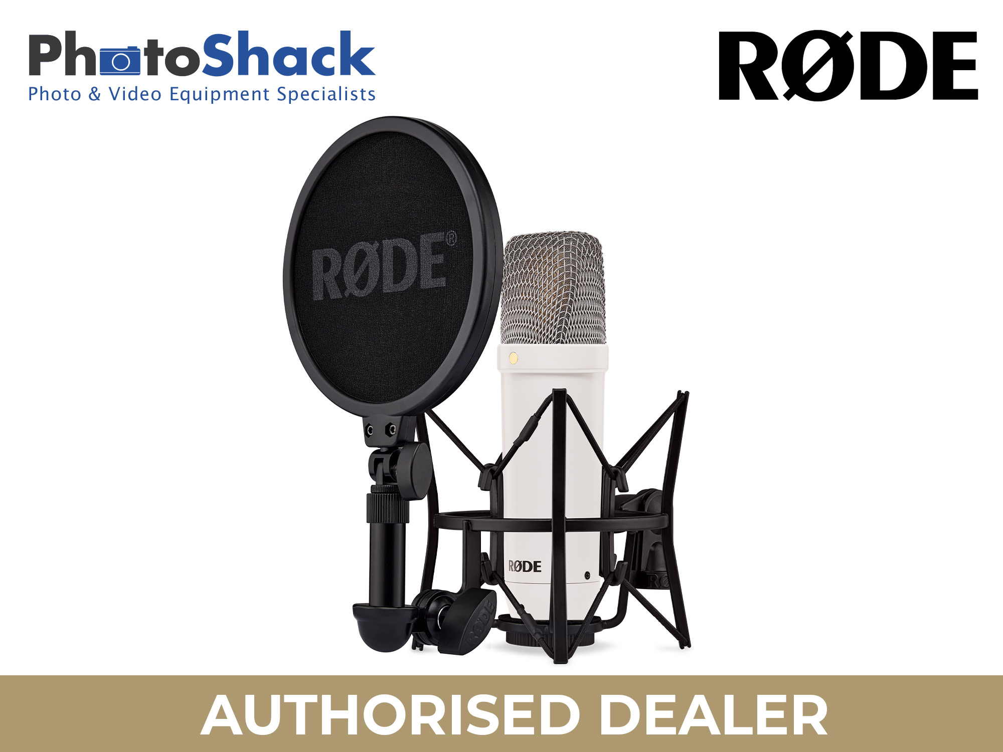 RODE NT1 Signature Series Studio Condenser Microphone - White