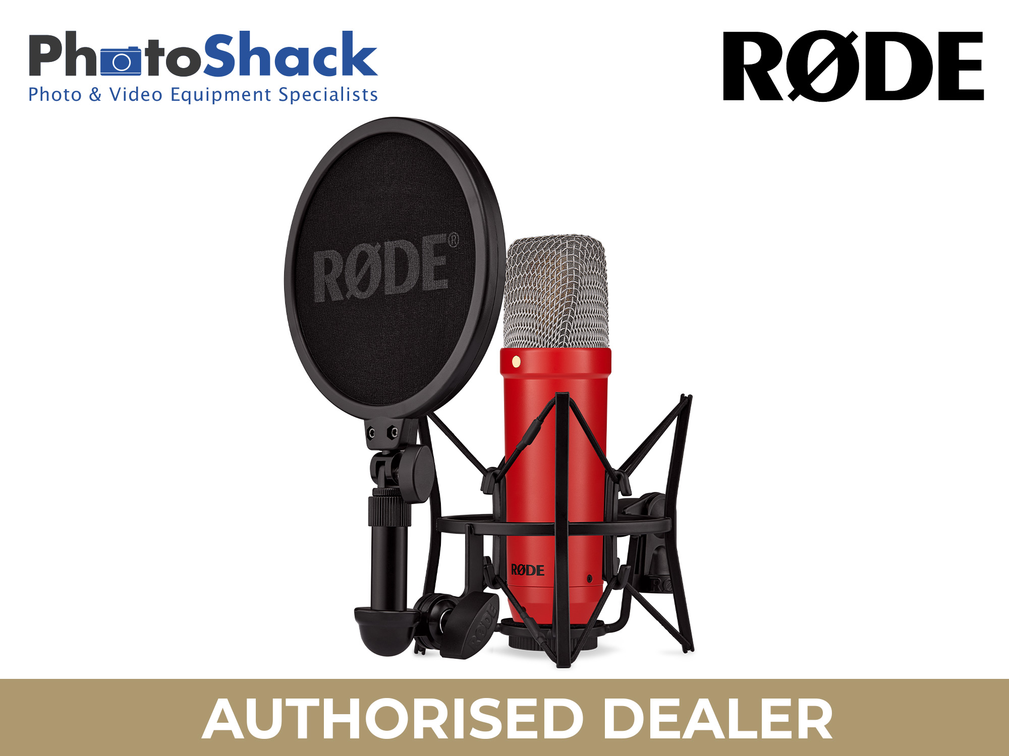 RODE NT1 Signature Series Studio Condenser Microphone - Red