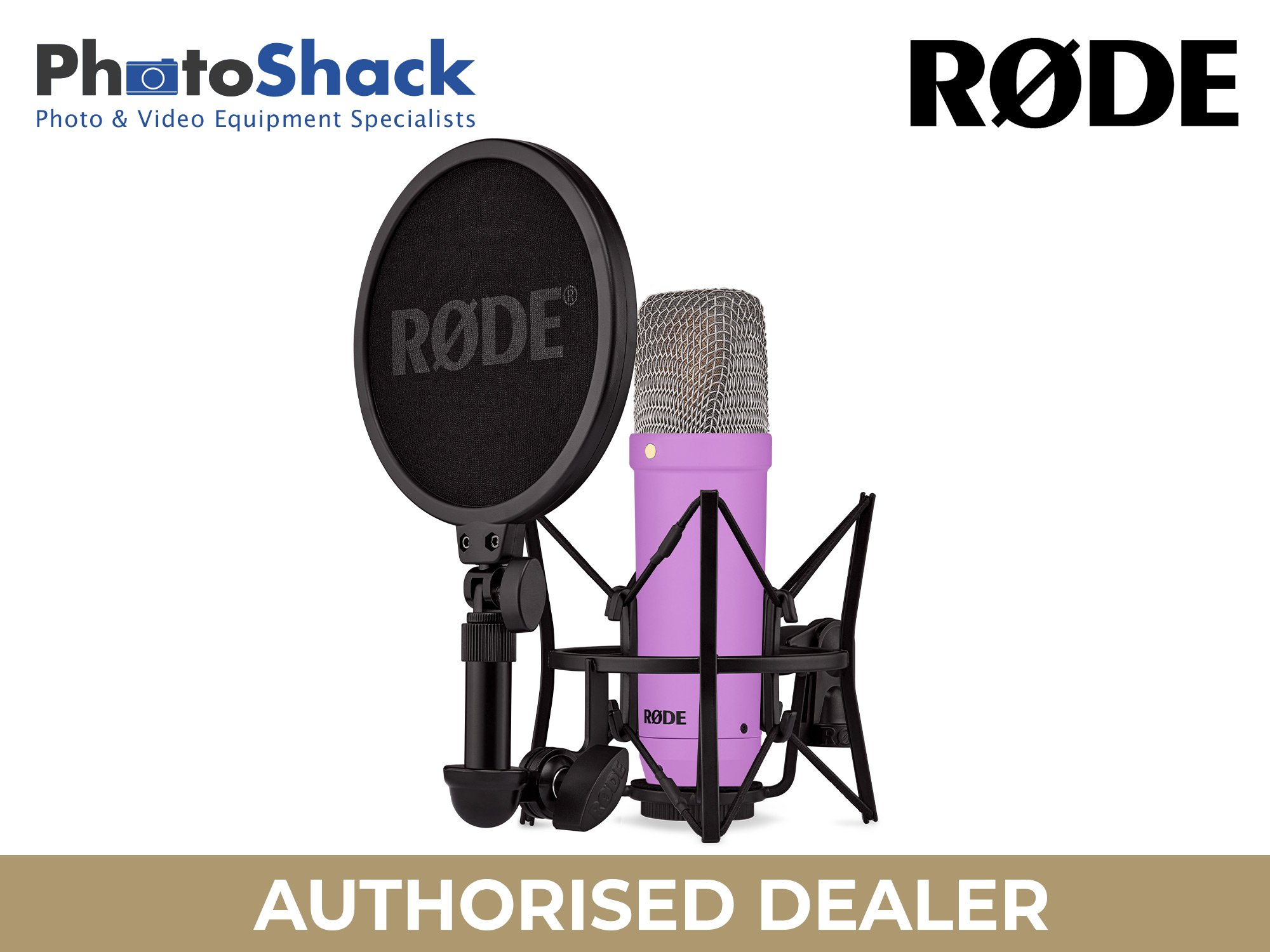 RODE NT1 Signature Series Studio Condenser Microphone - Purple