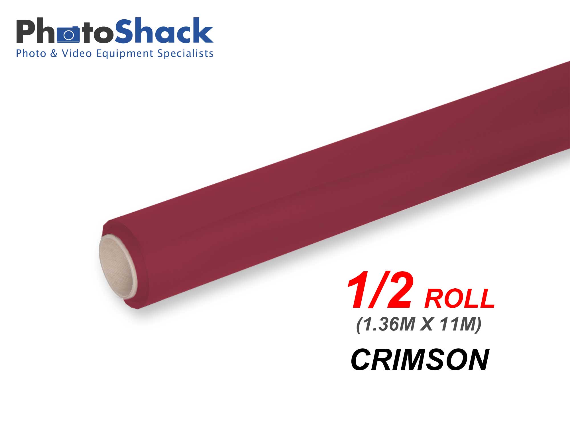 Paper Background Half Roll - Crimson