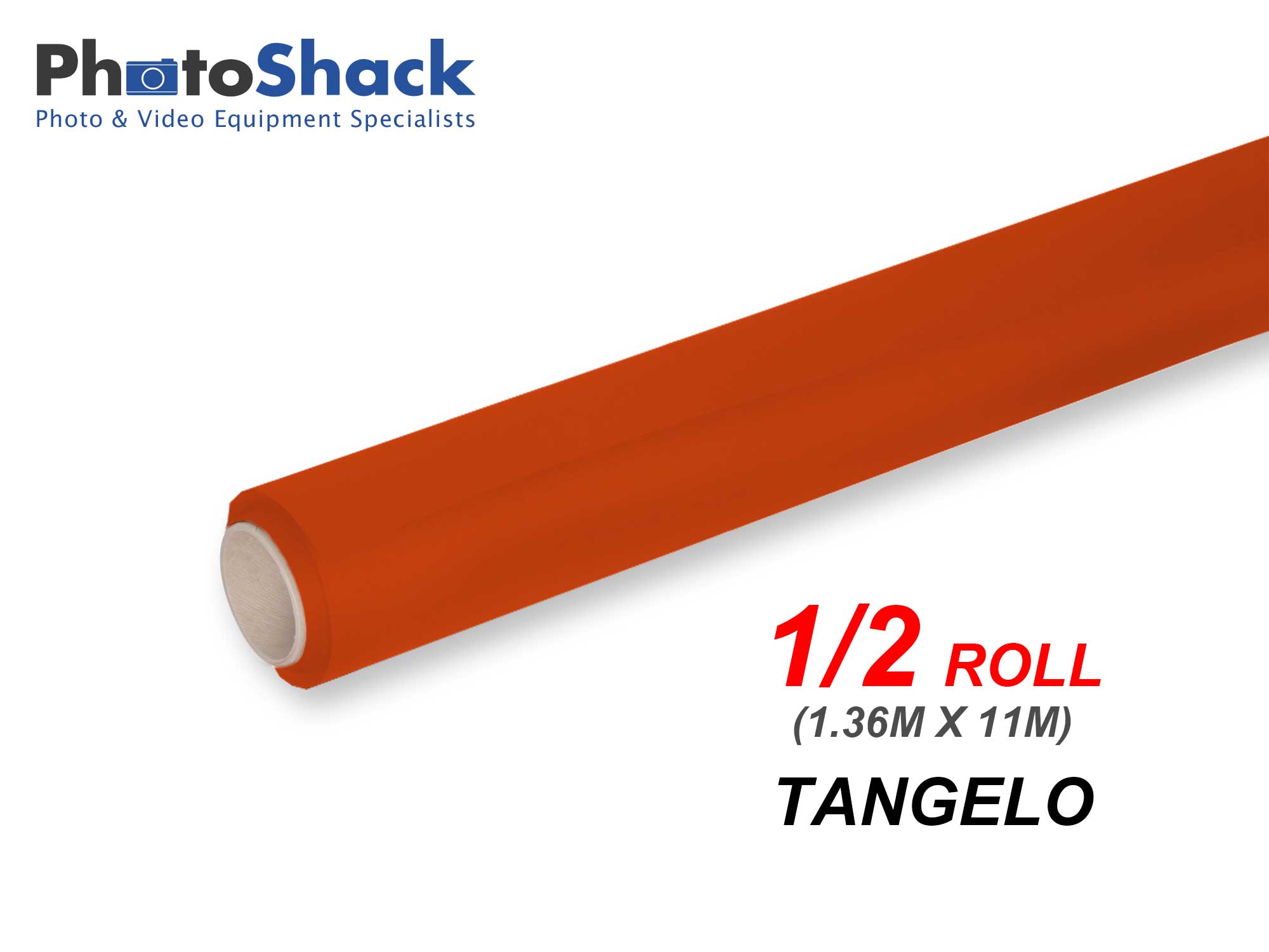 Paper Background Half Roll - Tangelo