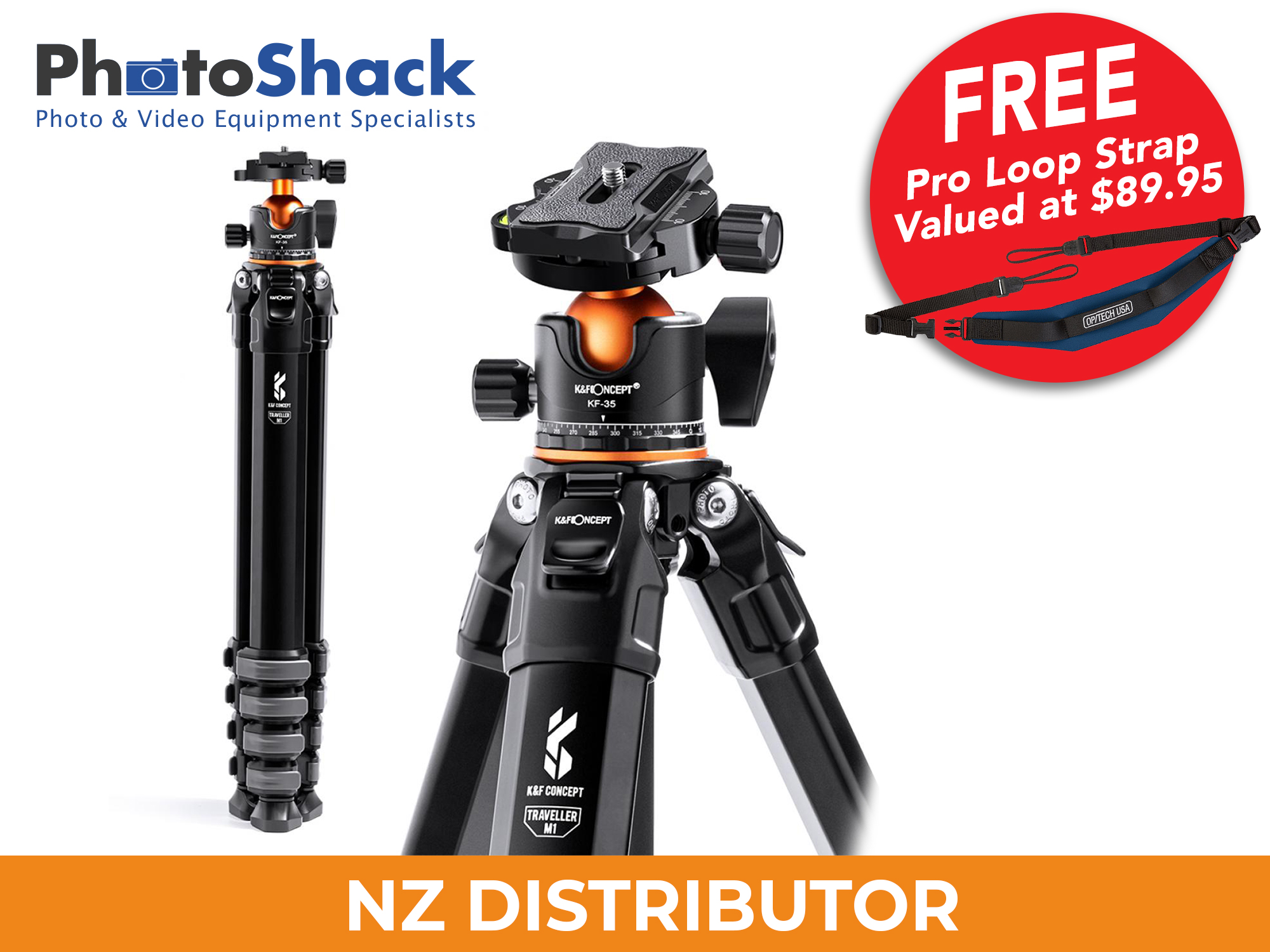 K&F 1.7m 15kg Capacity Photography Tripod - Promotion