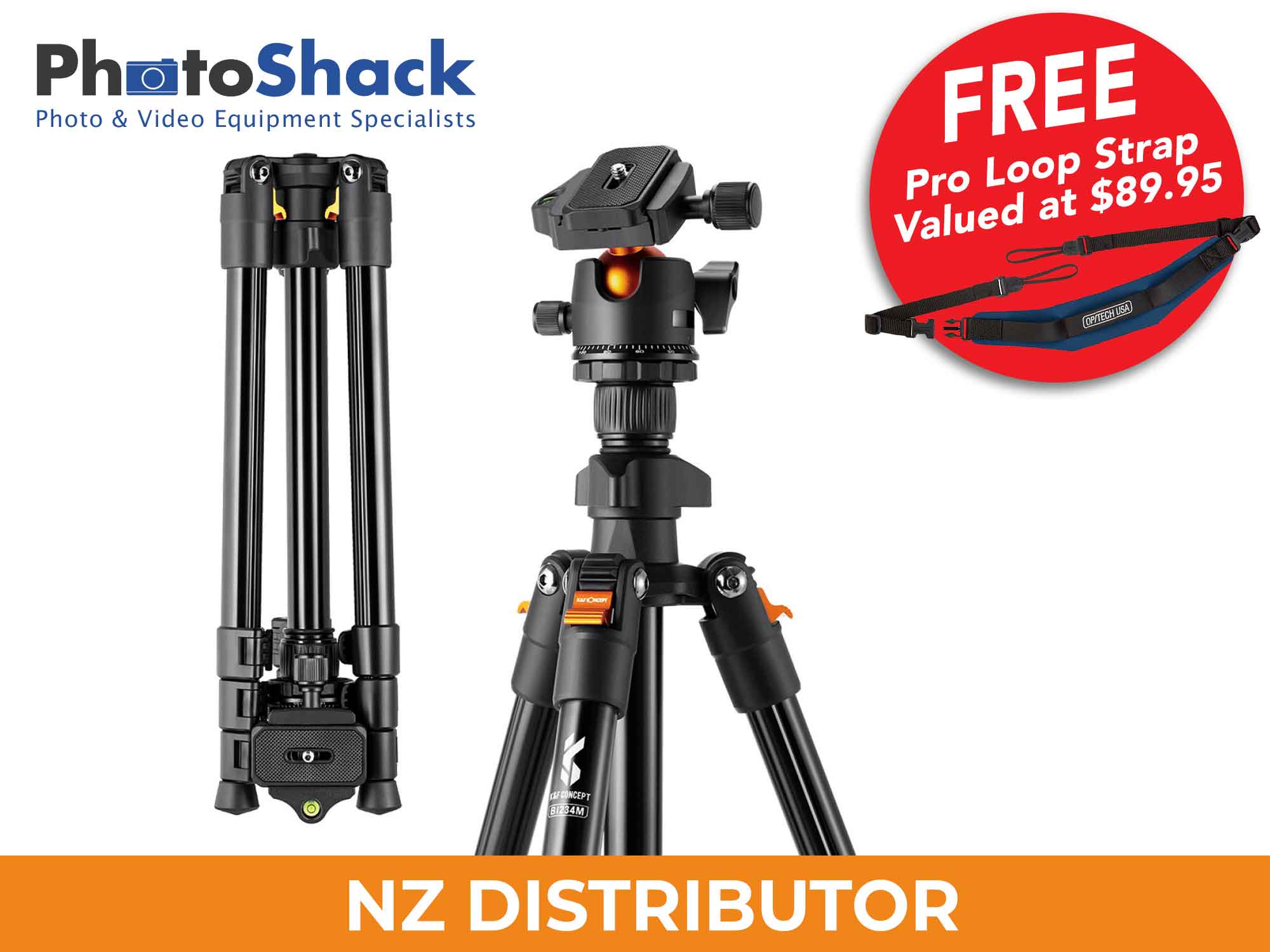 1.6m Lightweight Portable Travel Tripod BI234M - Promotion