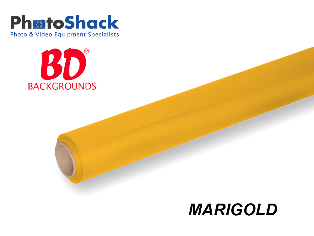 BD Paper Background Roll - 169 Marigold (Deep Yellow)