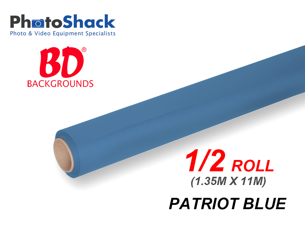 BD Paper Background Half Roll - 161 Patriot Blue