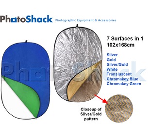 7 in 1 reflector light disc 102 x168cm