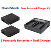 Dual Charger & Battery Kit for Panasonic / Lumix Cameras