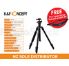 K&F SA234 1.6m Professional Camera Tripod Black & Orange Aluminium - Promotion