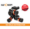 K&F Concept 3-Way Geared Tripod Head - Promotion